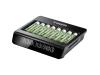 CARICA BATTERIE LCD MULTI CHARGER+ per 8 AA/AAA