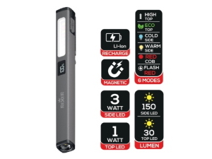 TORCIA A LED  CON BATTERIA RICARICABILE