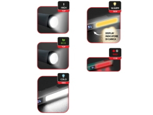 TORCIA A LED  CON BATTERIA RICARICABILE