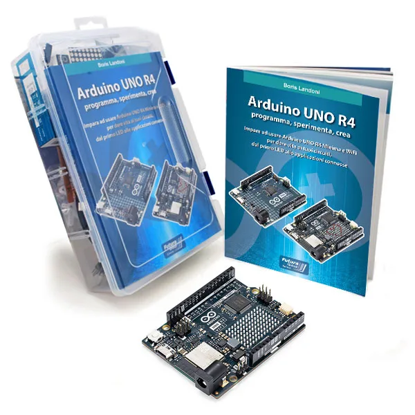 KIT ARDUINO UNO R4 WIFI CON LIBRO E COMPONENTI