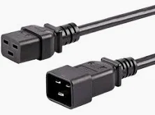 CAVO DI ALIMENTAZIONE PROLUNGA M-F VDE IEC C19 -C20 16A  1.80MT